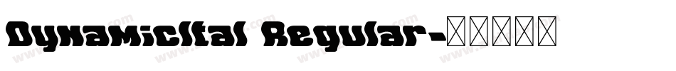 DynamicItal Regular字体转换